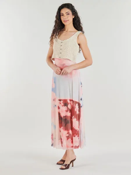 Desigual De tul rochie 2 în 1 FRIDA roz