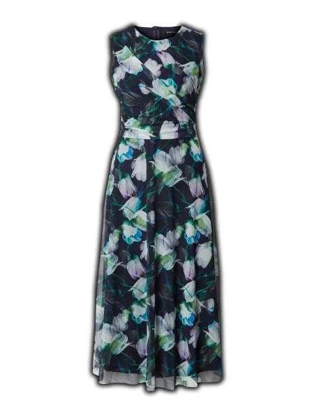 SWING Rochie albastru noapte / albastru deschis / verde alb