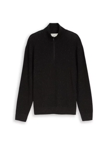 TOM TAILOR DENIM Pulover negru