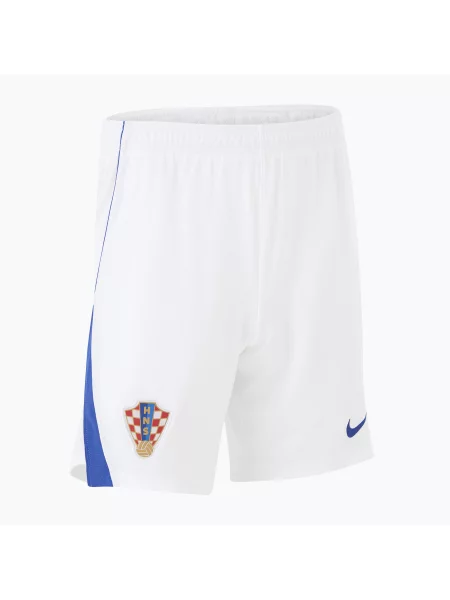Pantaloni scurți de fotbal pentru bărbați Nike Dri-Fit Croatia Stadium Home white alb