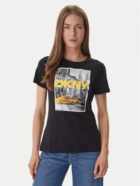 DKNY Футболка чорний