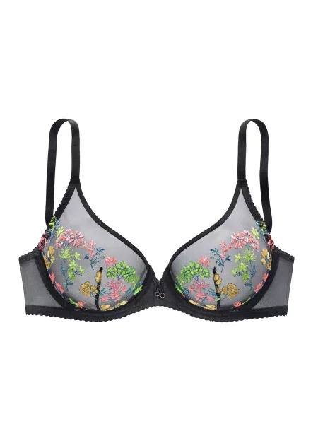 LASCANA Sutien albastru / verde iarbă / roz negru