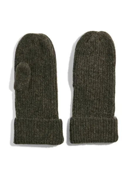 PIECES Palčniki temno rjava