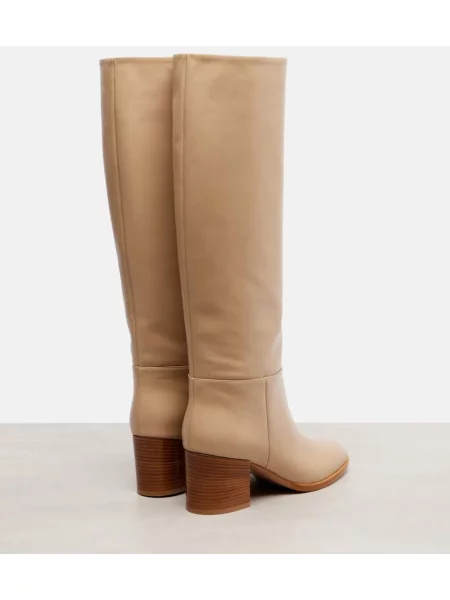 Cizme Gianvito Rossi din piele bej