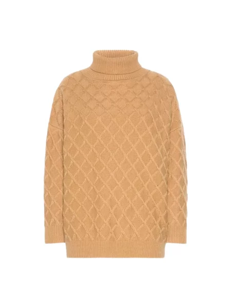 Sweter Max Mara wełniany beżowy
