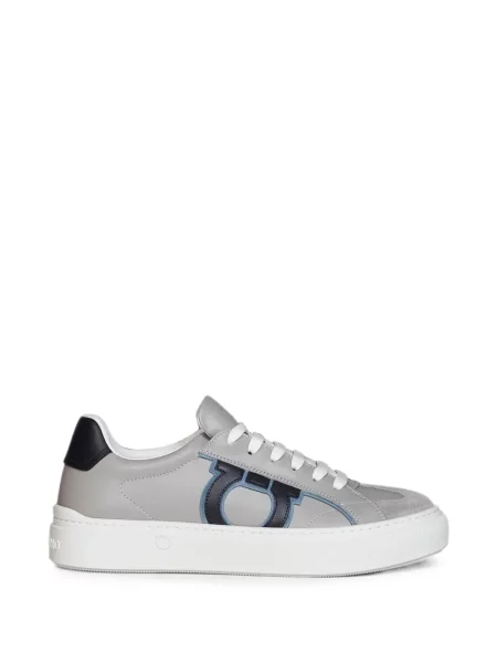 Sneakerși Ferragamo din piele gri