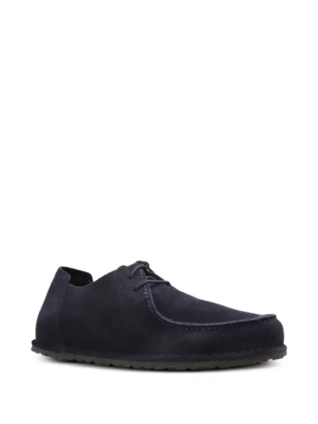 Велурени лоуфъри Birkenstock с връзки синьо