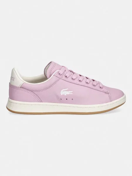 Lacoste Carnaby Set Leather Sneakers superge usnjene roza