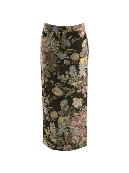 Fusta maxi Ralph Lauren Collection cu model floral cu imagine negru
