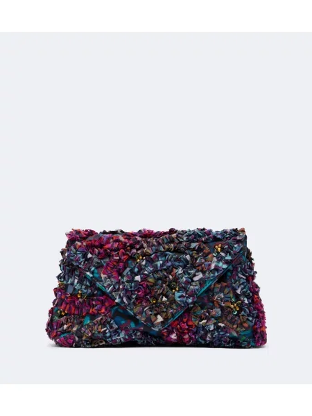 Geantă plic Dries Van Noten cu broderie