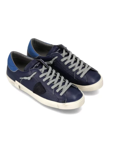 Buty do tenisa Philippe Model skórzane do tenisa niebieskie
