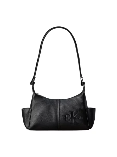 Calvin Klein Torebka Pockets Monologo Crossbody czarny