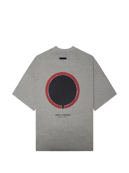 Тениска Fear Of God Essentials с принт сиво