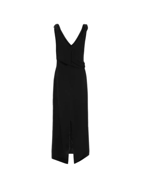 Rochie midi Co cu decolteu în V negru