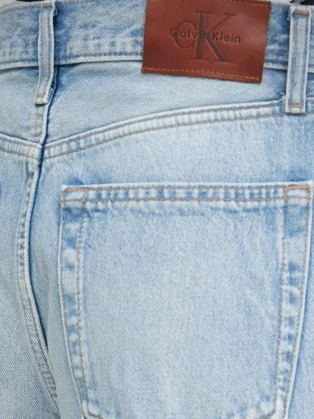 Calvin Klein Jeans дънки wide leg дамски синьо