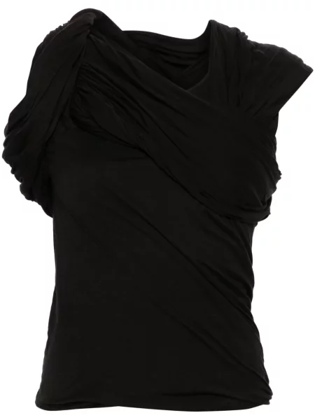 Top Rick Owens drapat negru