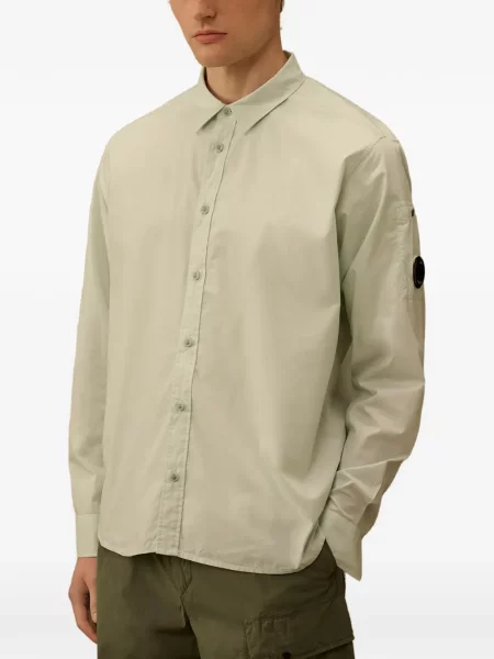 Cămașă C.p. Company din poplin verde