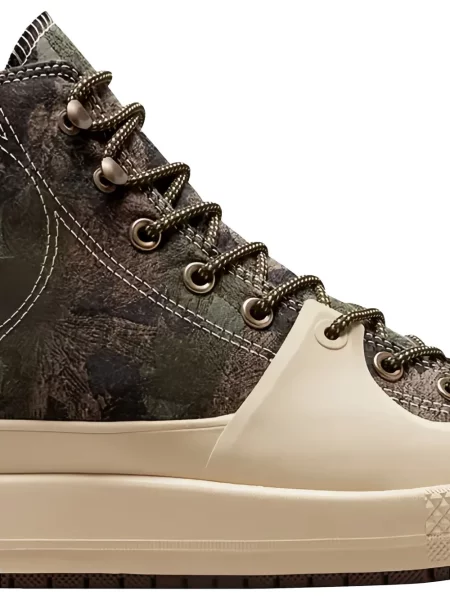 Sneakerși Converse One Star cu șireturi din dantelă maro