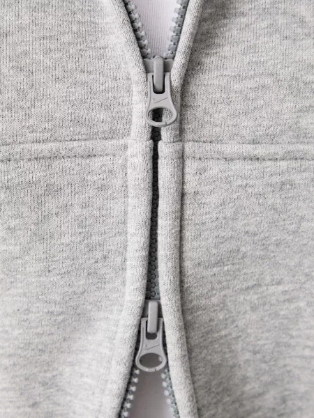 Nike Sportswear melegítőfelső kapucnival női pamuttal Studio Fleece szürke