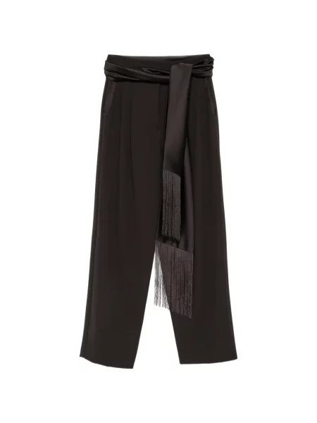 Pantaloni Imperial cu franjuri maro
