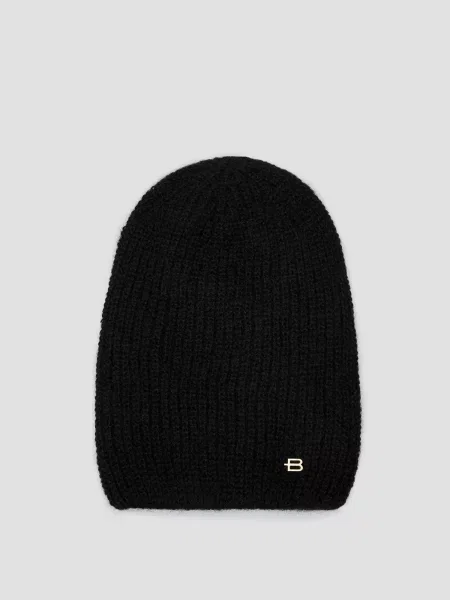 Шерстяная шапка Baldinini черная