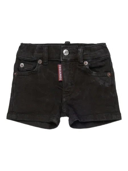 Szorty jeansowe dziecięce Dsquared2 czarne