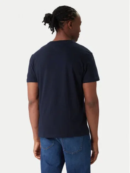 Tommy Jeans Tričko námornícka modrá biela