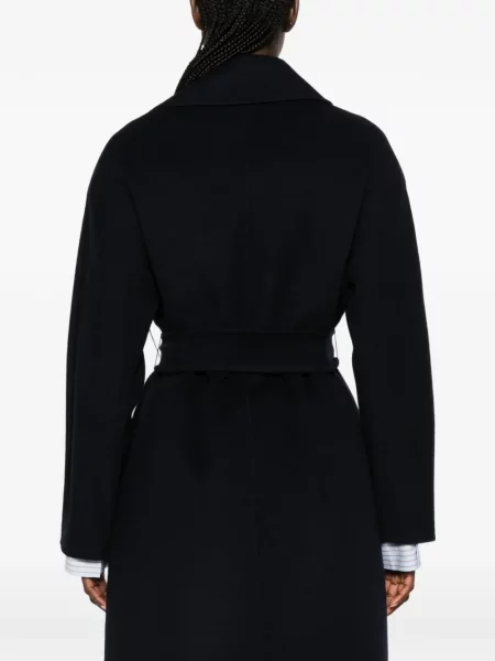 Cu centură palton Max Mara albastru