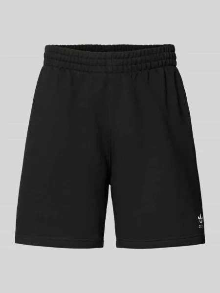 Szorty dresowe z mieszanki bawełny w kroju regular fit model TREFOIL ESSENTIALS' Adidas Originals czarne