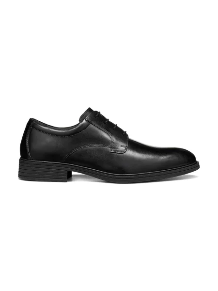 Geox pantofi Oxford pentru bărbați din piele U THORIAN negru
