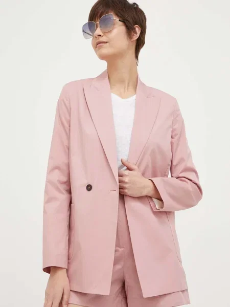 PS Paul Smith sacou cu doua randuri de neted roz