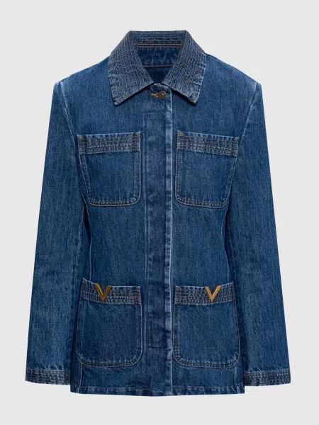 Джинсова куртка Valentino синя