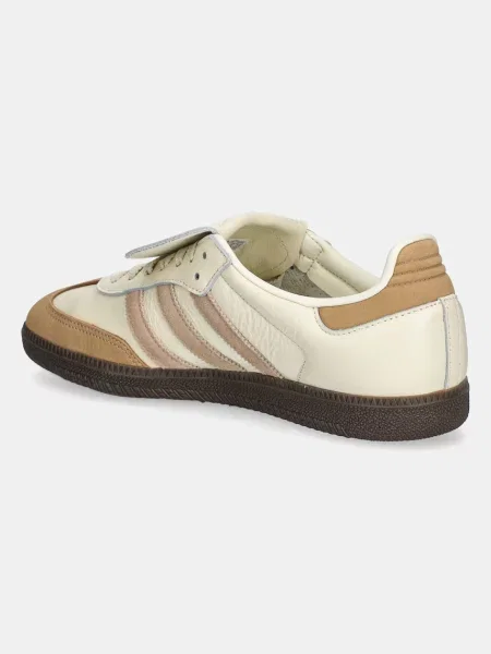 Kožené sneakers boty adidas Originals Samba LT béžová