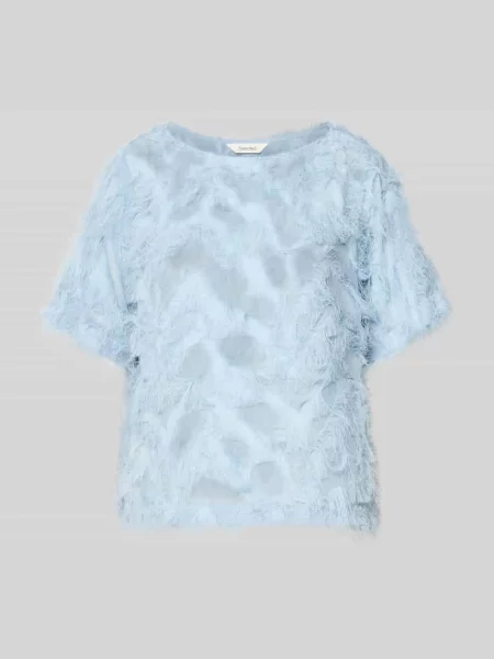Bluzka o kroju relaxed fit z frędzlami model MYLINE' Selected Femme