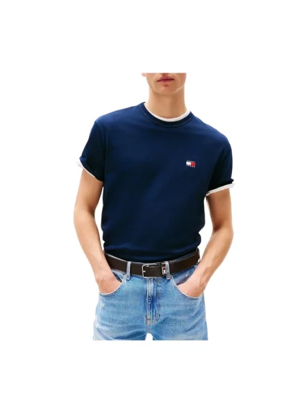 Koszulka Tommy Jeans z logo niebieska