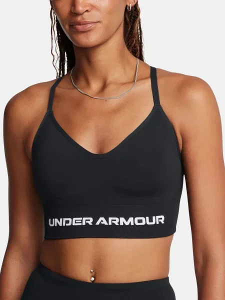 Fitness podprsenka Under Armour Vanish Seamless Low čierna/biela biela