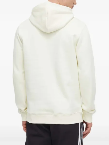 Haftowane spodnie Adidas w paski czarne