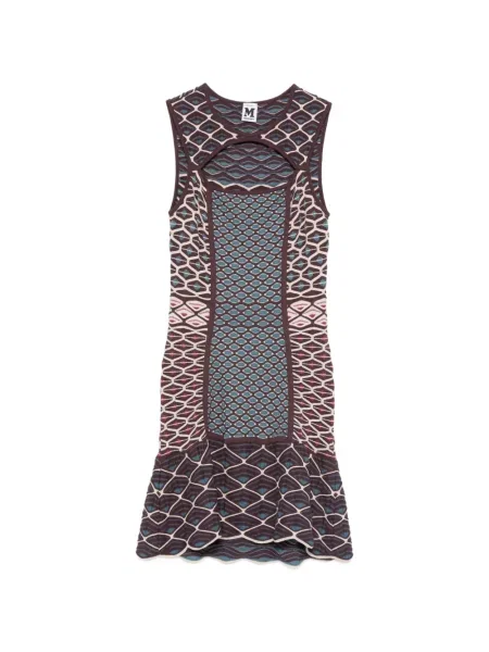 Oblekové midi šaty Missoni Pre-owned po kolena hnědé
