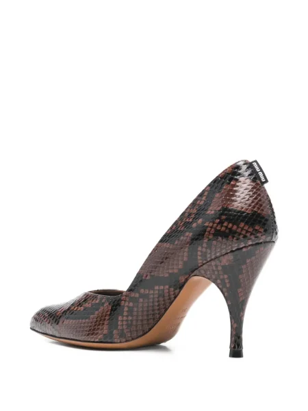Pantofi cu toc Miu Miu maro