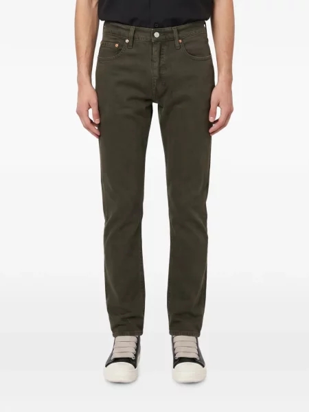 Decupat blugi drepți Levi's® zdrențuiți conici albastru