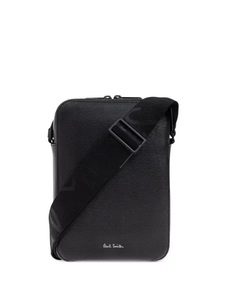 Crossbody taška Paul Smith s autogramem černá
