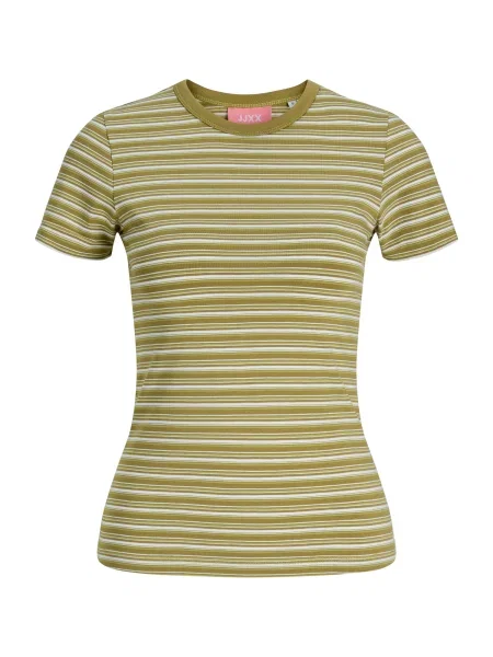 JJXX Tricou JXGigi verde stuf / verde deschis alb