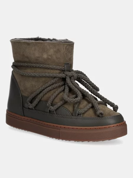 Кожаные классические сапоги Inuikii зеленые