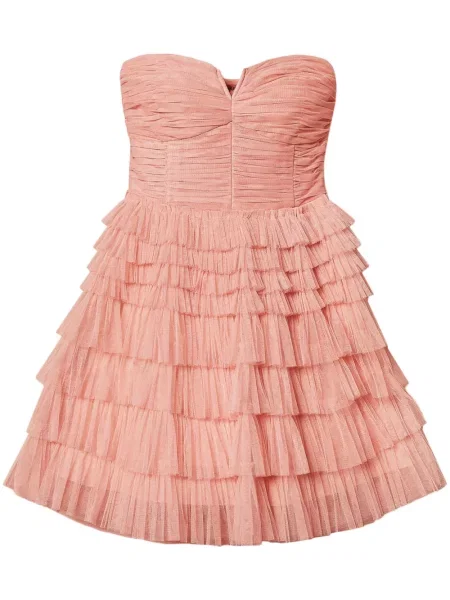Rochie mini Twinset din tul de costum roz