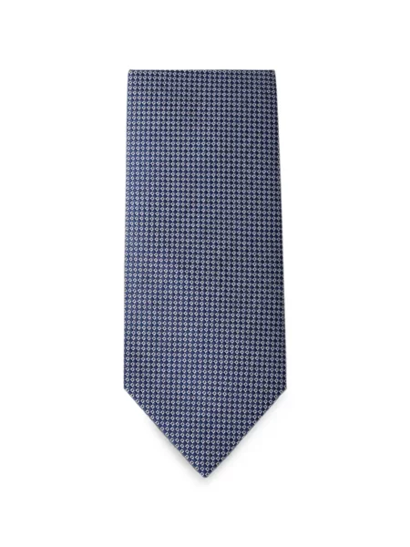 Cravată Etiem Textil S.l. cu imprimeu geometric albastru