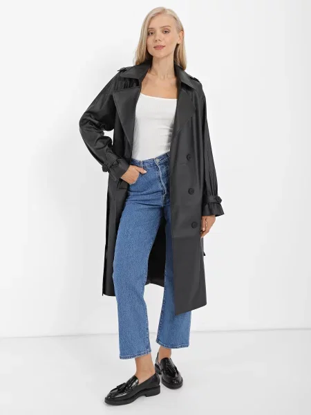 Тренч Braska чорний