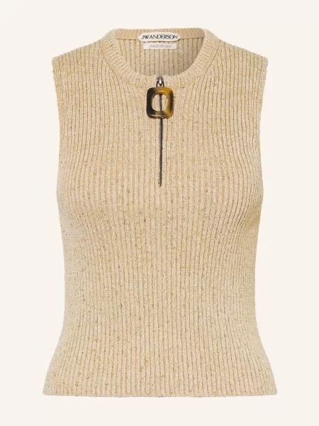 Dzianinowy top Jw Anderson beżowy