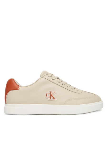 Sneakersy Calvin Klein Low Prof Cupsole Emb Lth béžová