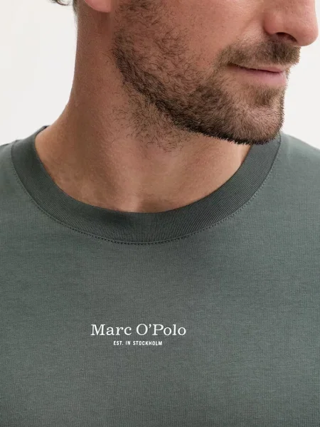 Футболка Marc O'polo с принтом зеленая