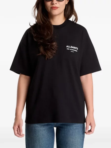 Tricou Allsaints cu imagine negru